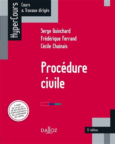 Front cover_Procédure civile