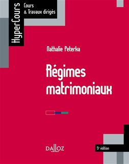 Couverture_Régimes matrimoniaux
