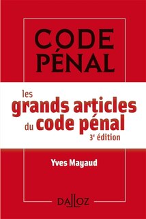 Front cover_Les grands articles du Code pénal
