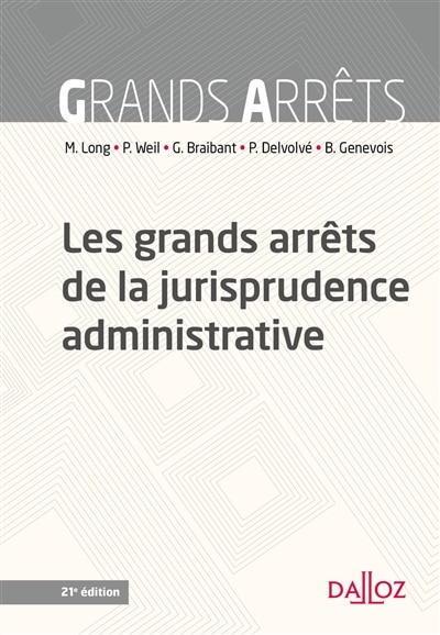 Couverture_Les grands arrêts de la jurisprudence administrative