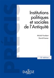 Couverture_Institutions politiques et sociales de l'Antiquité