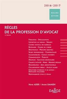 Front cover_Règles de la profession d'avocat