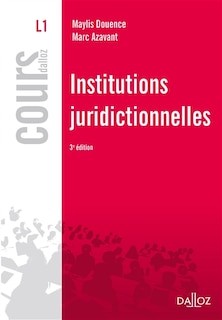 Couverture_Institutions juridictionnelles