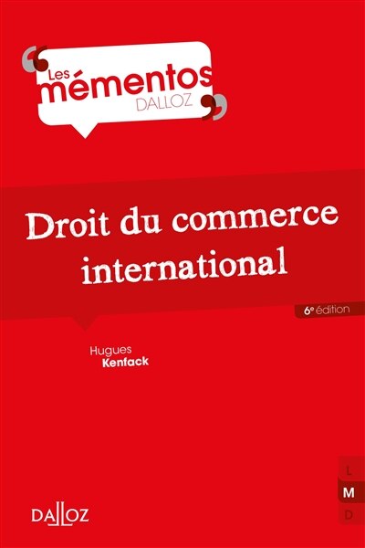Front cover_Droit du commerce international