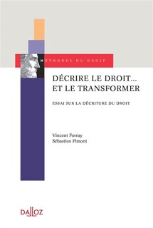 Front cover_Décrire le droit... et le transformer