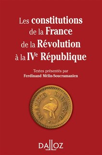 Front cover_Les Constitutions de la France de la Révolution à la IVe République
