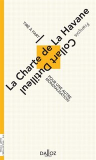Front cover_La Charte de La Havane : pour une autre mondialisation