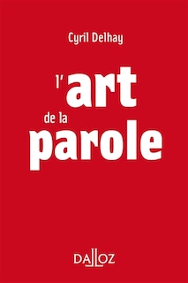 Front cover_L' art de la parole