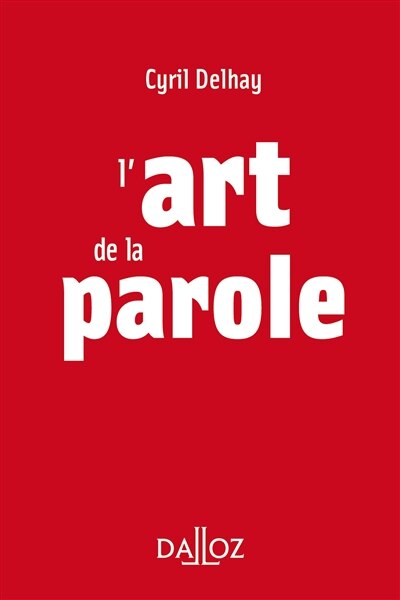 Front cover_L' art de la parole