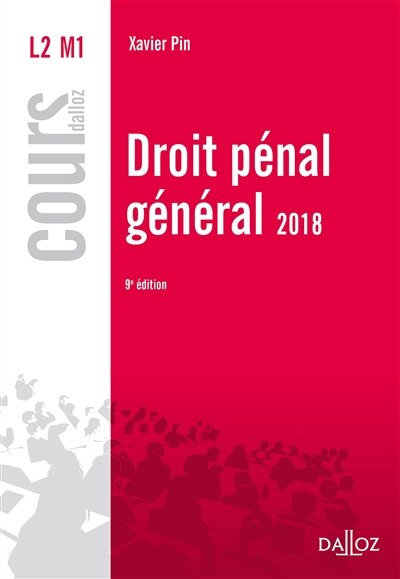 Couverture_Droit p&eacute;nal g&eacute;n&eacute;ral 2018