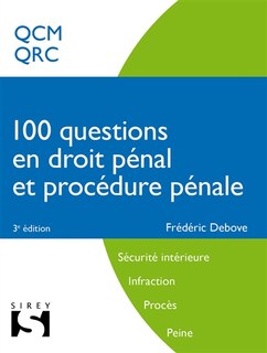 Front cover_100 questions en droit pénal et procédure pénale
