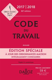 Couverture_Code du travail 2017-2018