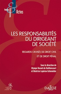 Couverture_Les responsabilités du dirigeant de société