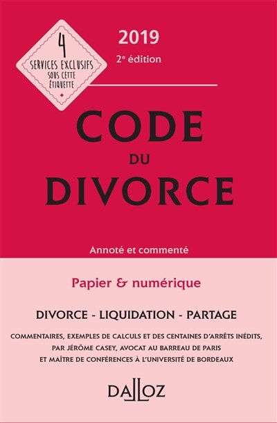 Couverture_Code du divorce 2019