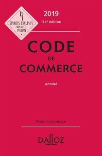 Front cover_Code de commerce 2019, annoté
