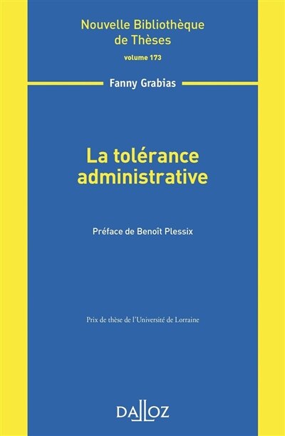 Couverture_La tolérance administrative