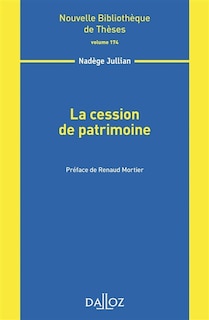 Couverture_La cession de patrimoine