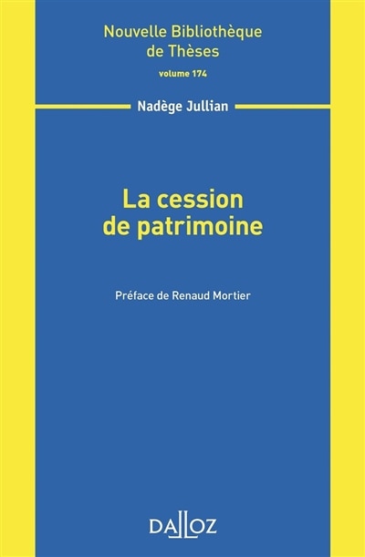 Couverture_La cession de patrimoine