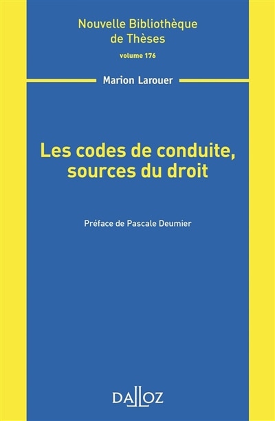 Couverture_Les codes de conduite, sources du droit