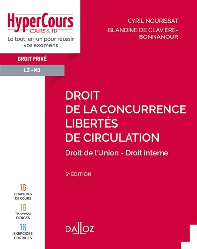 Couverture_Droit de la concurrence, libert&eacute;s de circulation
