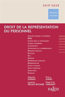 Front cover_Droit de la représentation du personnel : 2019-2020