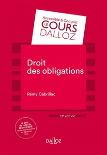 Front cover_Droit des obligations
