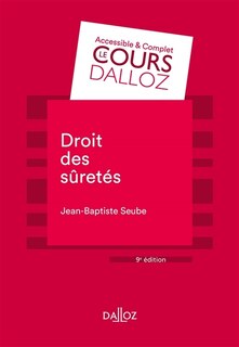 Couverture_Droit des sûretés : 2018