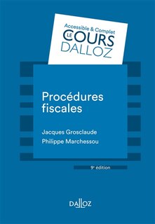 Front cover_Procédures fiscales