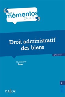 Front cover_Droit administratif des biens