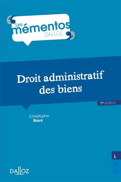 Front cover_Droit administratif des biens