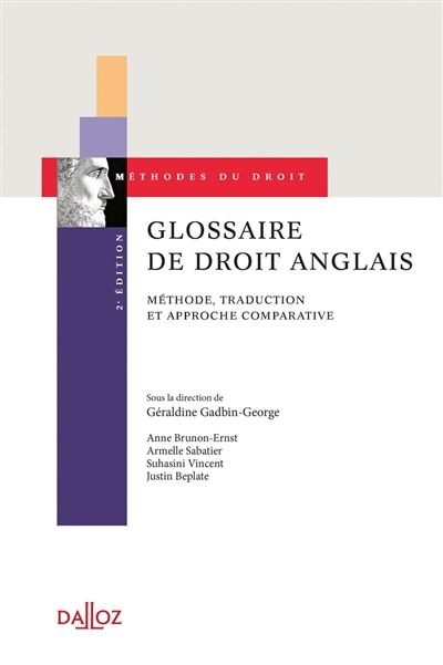 Front cover_Glossaire de droit anglais