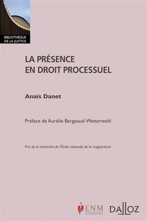 Front cover_La présence en droit processuel