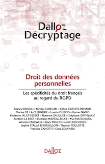 Couverture_Droit des données personnelles