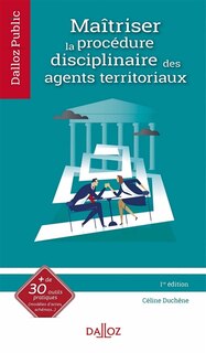 Front cover_Maîtriser la procédure disciplinaire des agents territoriaux