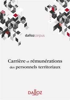 Front cover_Carrière et rémunérations des personnels territoriaux