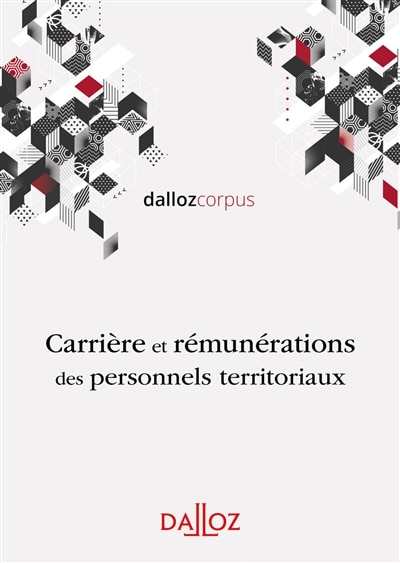 Front cover_Carrière et rémunérations des personnels territoriaux