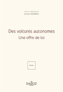 Front cover_Des voitures autonomes