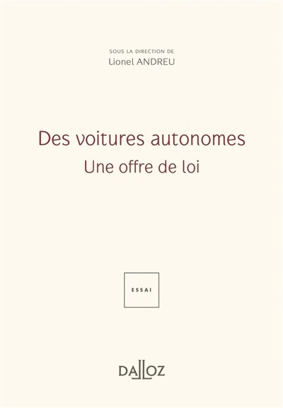 Front cover_Des voitures autonomes