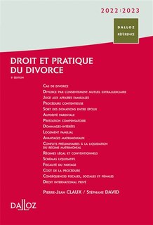 Couverture_Droit et pratique du divorce 2022-2023