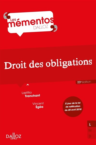 Couverture_Droit des obligations