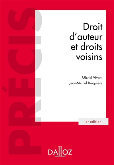 Front cover_Droit d'auteur et droits voisins