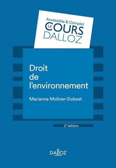 Front cover_Droit de l'environnement