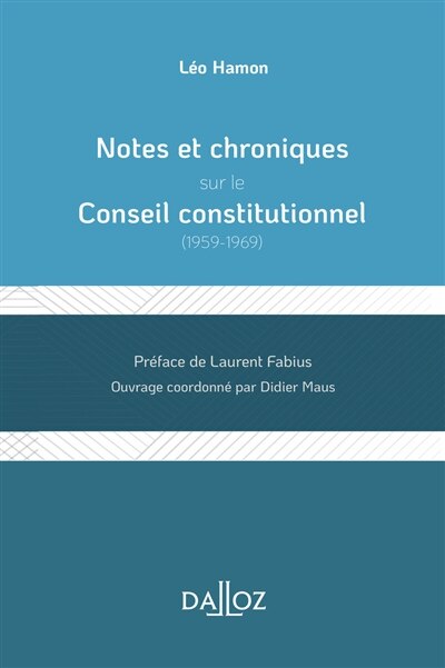 Couverture_Notes et chroniques sur le Conseil constitutionnel