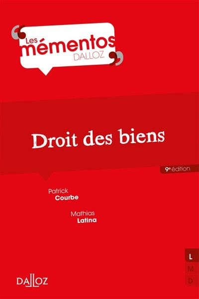 Front cover_Droit des biens