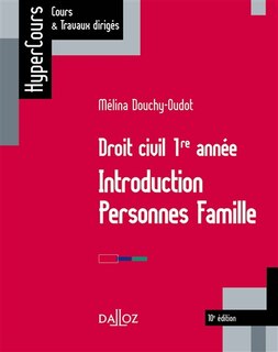 Couverture_Droit civil 1re année : introduction, personnes, famille