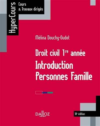 Couverture_Droit civil 1re année : introduction, personnes, famille