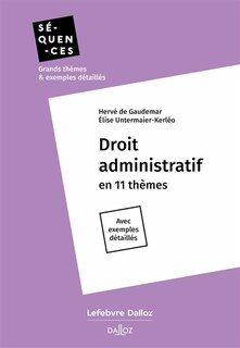 Front cover_Droit administratif en 11 thèmes