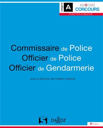 Front cover_Commissaire de police, officier de police, officier de gendarmerie