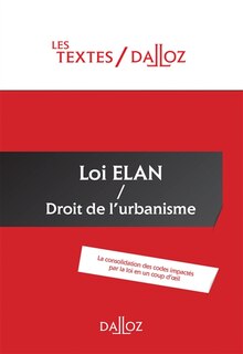 Couverture_Loi Elan, droit de l'urbanisme