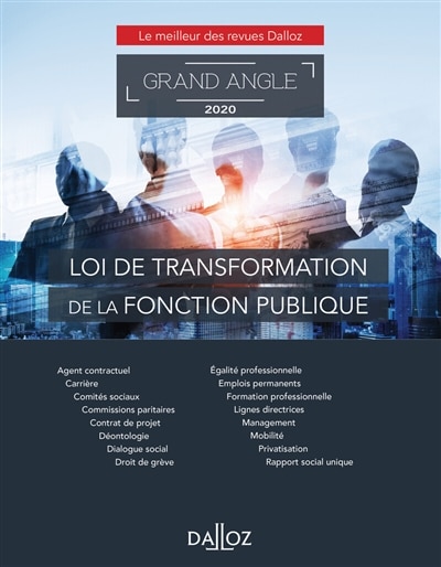 Front cover_Loi de transformation de la fonction publique